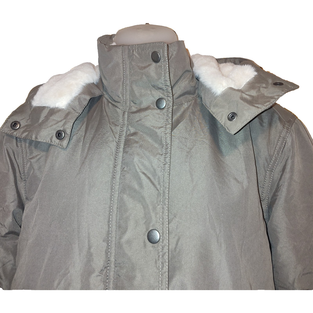 Old Navy Women’s Brown Hooded Faux Fur Winter Style Jacket Size XS BG27 - Picture 3 of 4